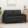 vidaXL 2-Seater Sofa Black 120 cm Fabric