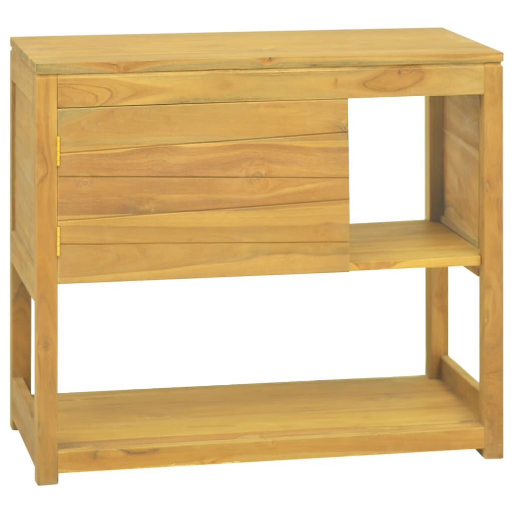 vidaXL Bathroom Cabinet 85x40x75 cm Solid Wood Teak