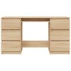vidaXL Writing Desk Sonoma Oak 140x50x77 cm Engineered Wood