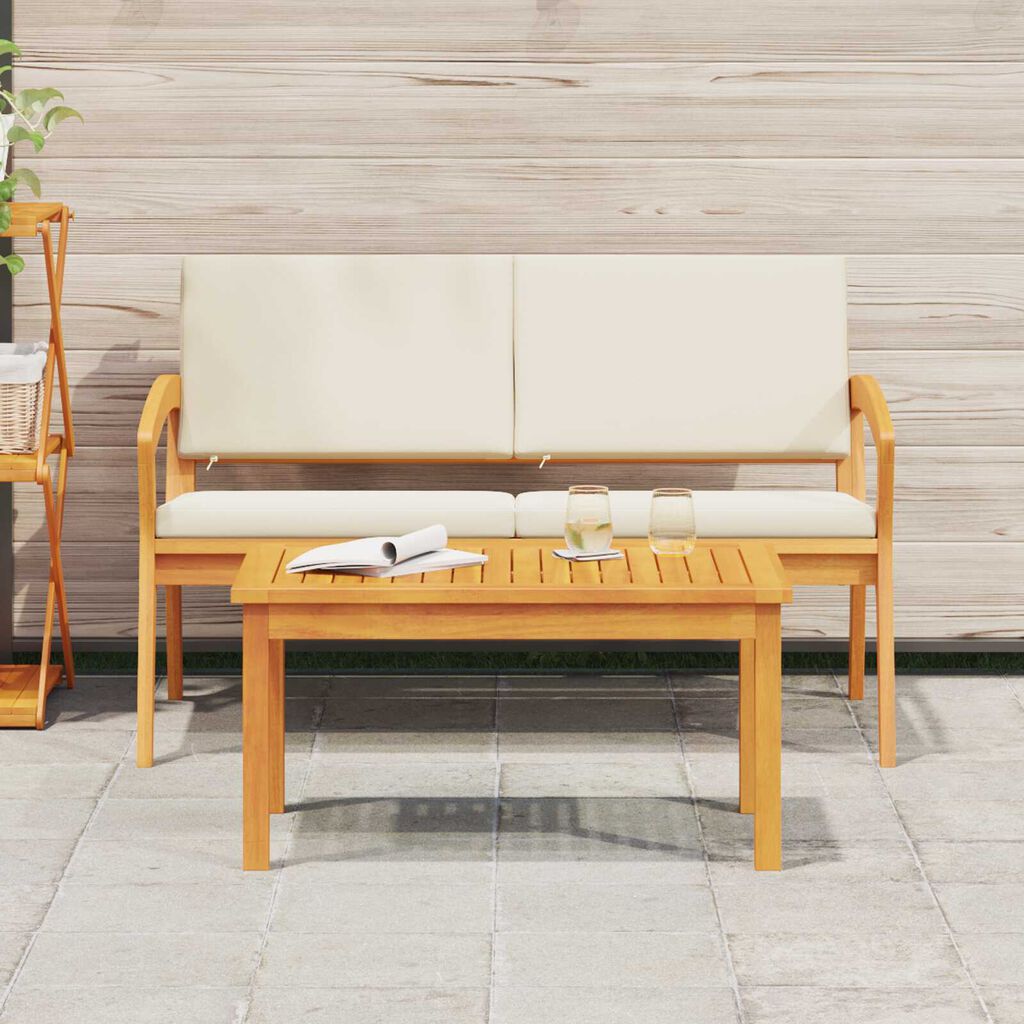 vidaXL Coffee Table Brown Solid Acacia wood