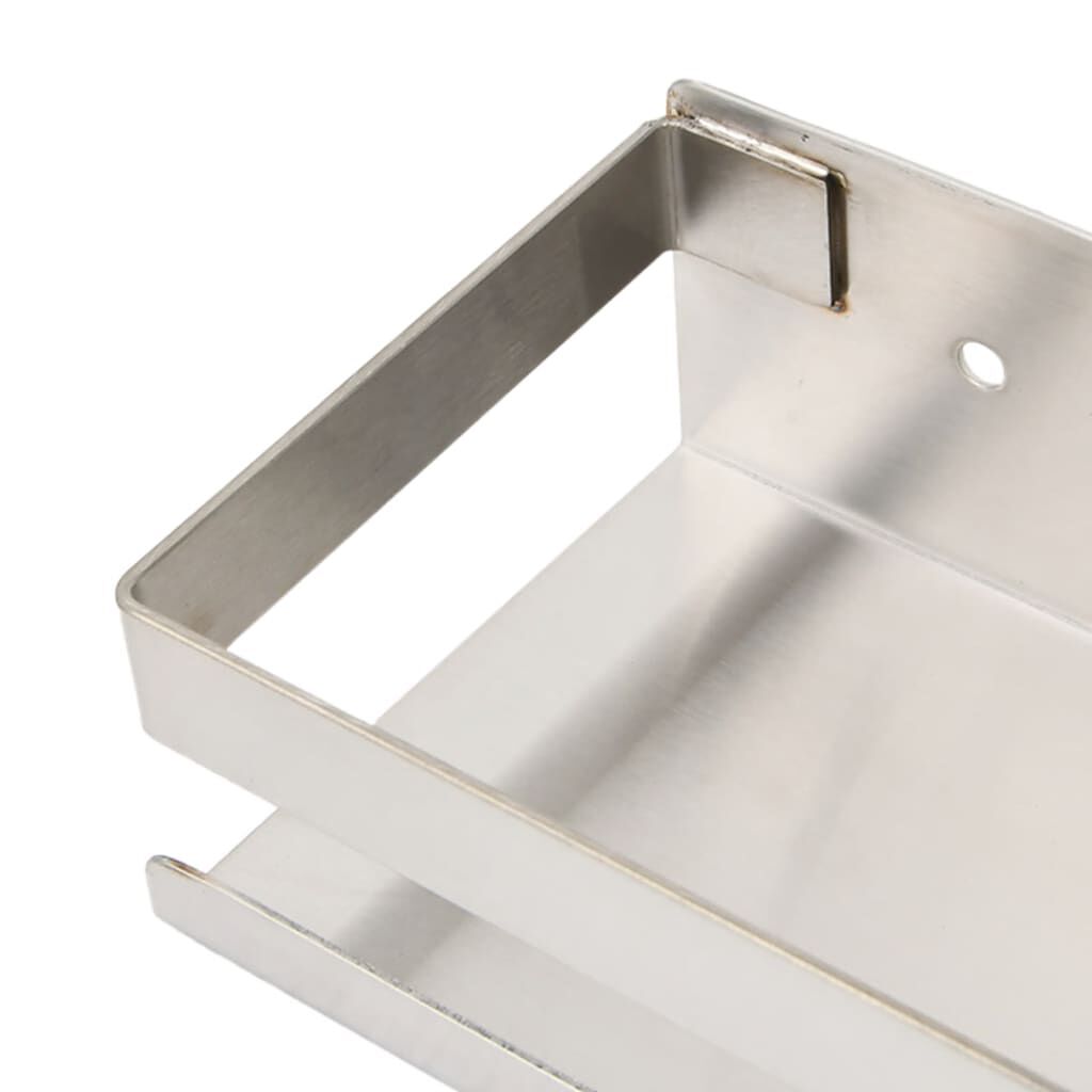 vidaXL Shower Shelf 30x10x6 cm Brushed 304 Stainless Steel