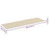 vidaXL 2-Person Sun Lounger with Cushions Bamboo