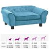 vidaXL Dog Sofa Turquoise 72x45x30 cm Plush