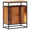 vidaXL Side Cabinet 60x35x76 cm Solid Reclaimed Wood and Steel