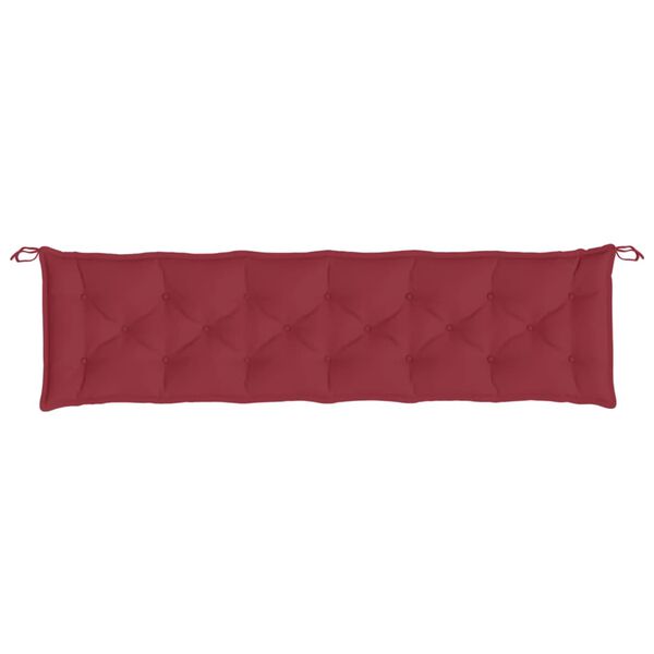 vidaXL Garden Bench Cushion Wine Red 200x50x7 cm Oxford Fabric