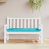 vidaXL Garden Bench Cushion Turquoise 120x50x7 cm Fabric