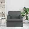 vidaXL Sofa Dark Grey 84 x 80 x 85 cm Fabric