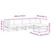 vidaXL 5 Piece Garden Sofa Set with Cushions Solid Wood Pine