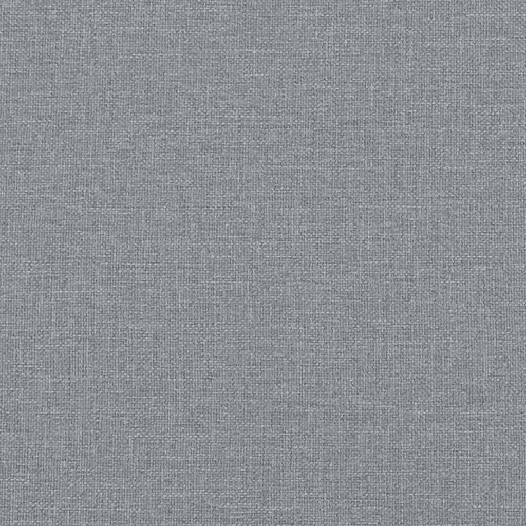 vidaXL Bed Frame without Mattress Light Grey Twin Fabric