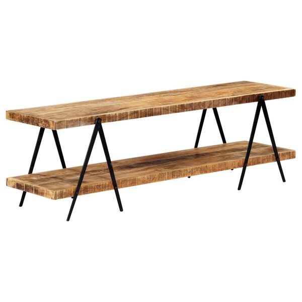 vidaXL TV Cabinet 160x40x50 cm Solid Mango Wood