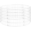 vidaXL Circular Gabion Pole Galvanised Steel &Oslash;100x50 cm