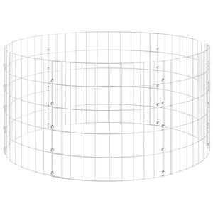 vidaXL Circular Gabion Pole Galvanised Steel &Oslash;100x50 cm