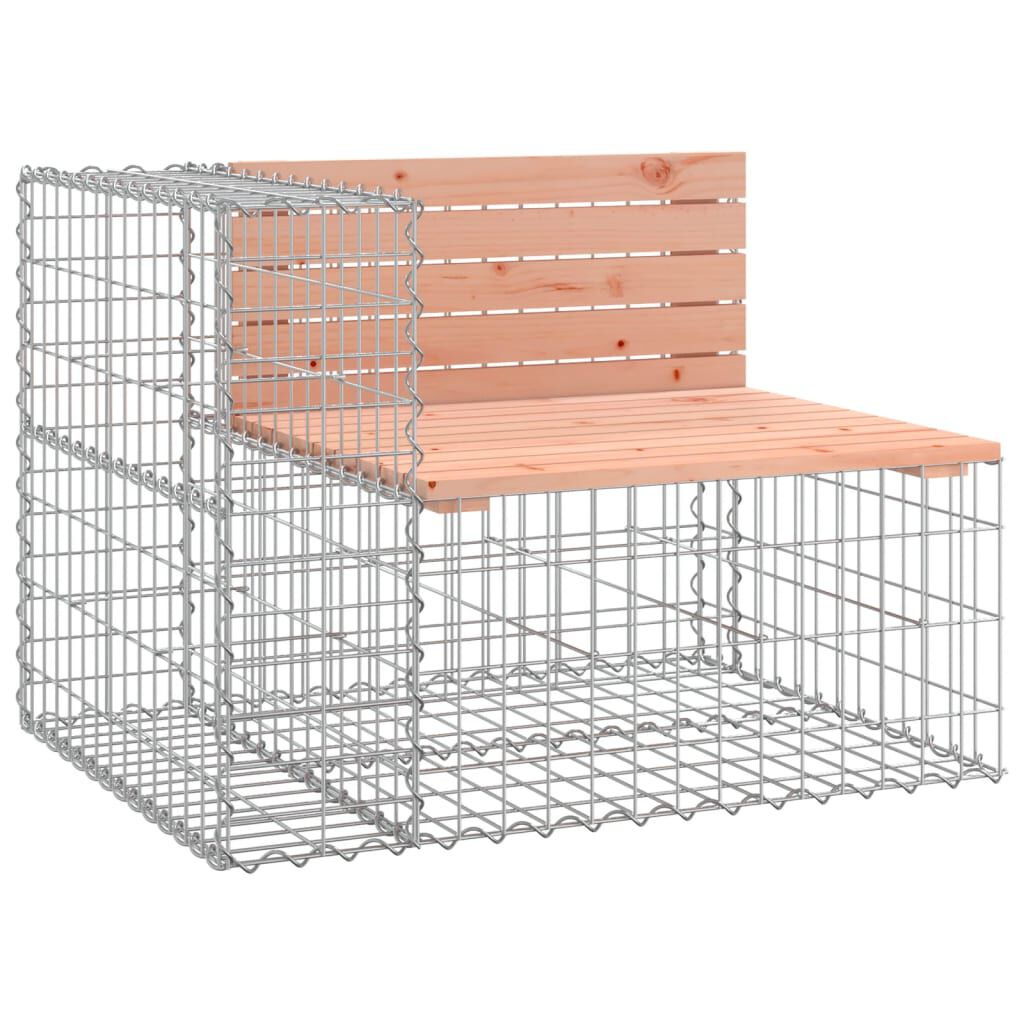 vidaXL Garden Bench Gabion Design 287x71x65.5 cm Solid Wood Douglas