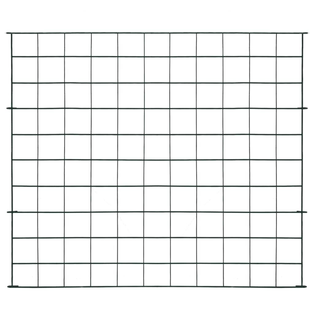 vidaXL Garden Fence Set 77.5x64 cm Green