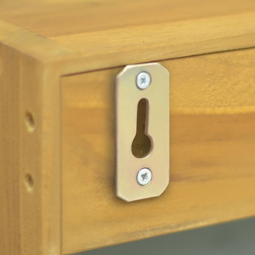 vidaXL Mirror Cabinet 30x10x40 cm Solid Wood Teak