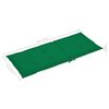 vidaXL Garden Chairs 4 pcs with Green Cushions Solid Teak Wood