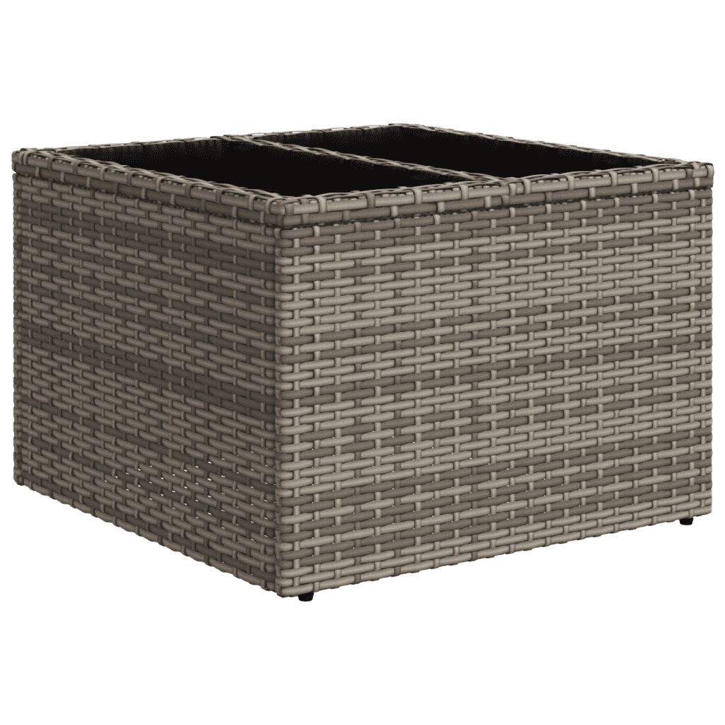 vidaXL 13 Piece Garden Sofa Set with Cushions Grey Poly Rattan