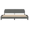 vidaXL Bed Frame "Dover" Dark Grey 193x203 cm Fabric