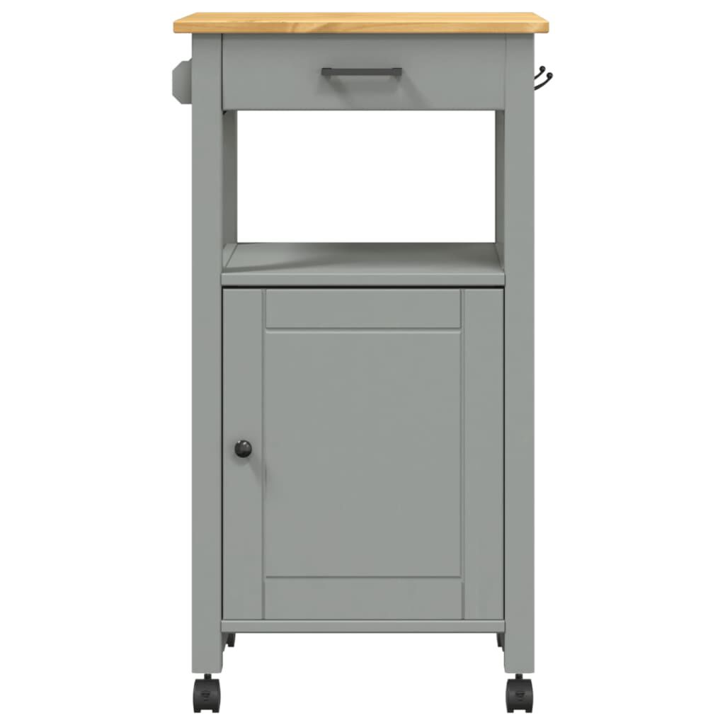 vidaXL Kitchen Trolley MONZA 48x40x90 cm Solid Wood Pine