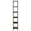 vidaXL Bookcase 6-Tier Smoked Oak 60x30x188 cm Engineered Wood