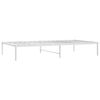 vidaXL Metal Bed Frame without Mattress White 100x190cm
