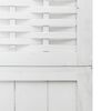 vidaXL Room Divider 5 Panels White Solid Wood Paulownia