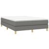 vidaXL Bed Frame without Mattress Dark Grey Full Fabric (US Only)