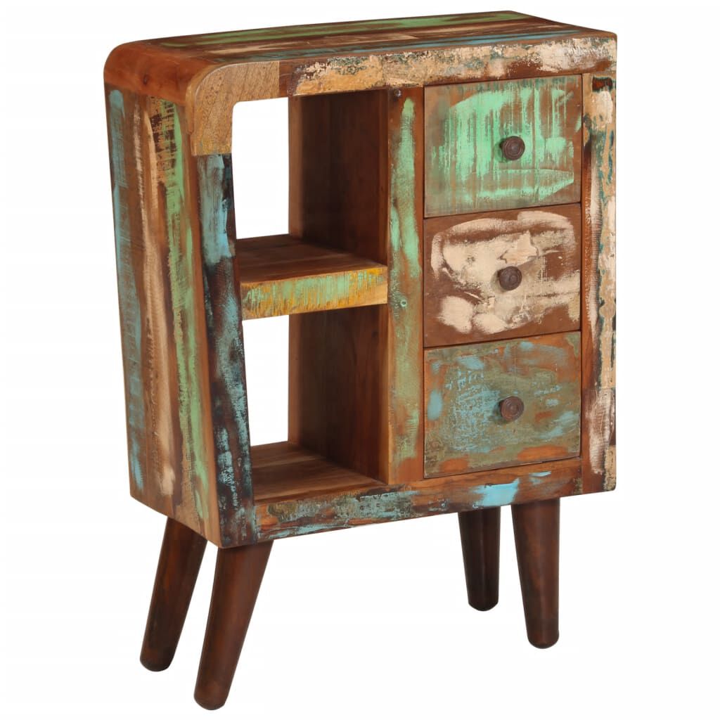 vidaXL Sideboard 55x30x80 cm Solid Wood Reclaimed