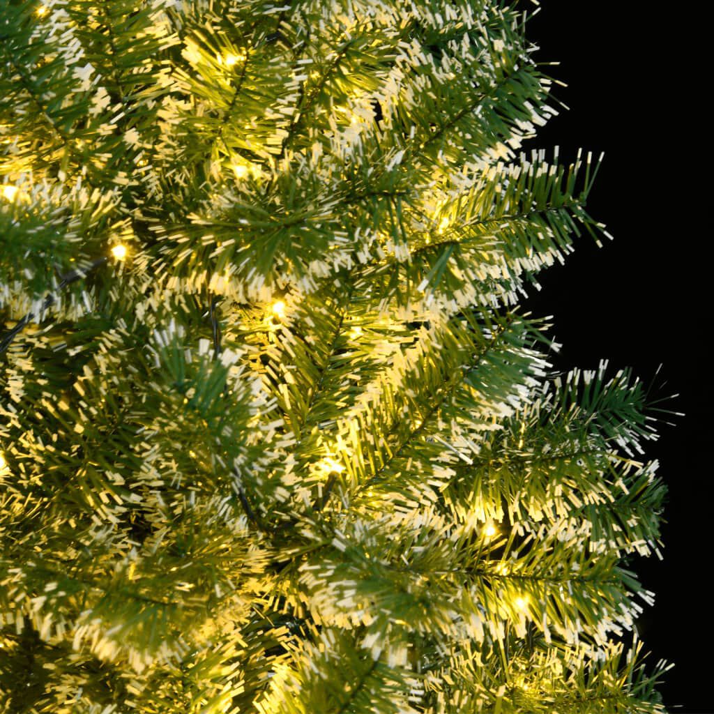 vidaXL Artificial Christmas Tree 300 LEDs & Flocked Snow 240 cm