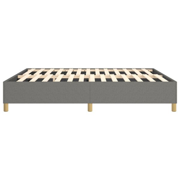 vidaXL Bed Frame without Mattress Dark Grey 183x213 cm Fabric