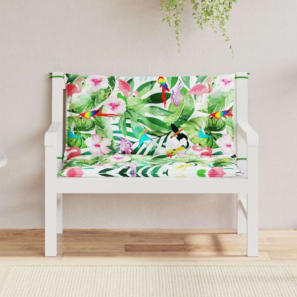 vidaXL Garden Bench Cushions 2pcs Multicolour 100x50x7cm Fabric