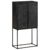 vidaXL Sideboard Black 60x30x120 cm Solid Acacia and Mango Wood