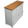 vidaXL Sideboard 90x33.5x83 cm Solid Oak Wood