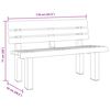 vidaXL Garden Bench White 110x52x71 cm Polypropylene