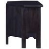 vidaXL TV Cabinet Light Black Coffee 100x40x45 cm Solid Mahogany Wood