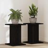 vidaXL Plant Stand 2 pcs Black oak 30 x 30 x 40 cm Engineered wood