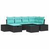 vidaXL Sofa Set with Cushion 3 pcs Poly Rattan