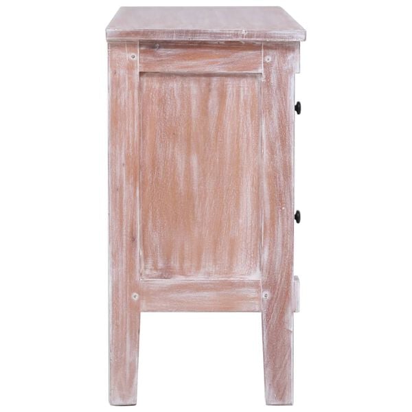 vidaXL Sideboard with 2 Drawers 90x30x60 cm Solid Mahogany Wood