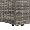 vidaXL Garden Bed Grey 195x60 cm Poly Rattan