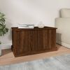vidaXL Storage Box Brown Oak 70x40x38 cm Engineered Wood
