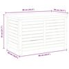 vidaXL Garden Storage Box 90x48x55 cm Solid Wood Eucalyptus