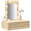 vidaXL Dressing Table Brown 60 x 40 x 70 cm Engineered Wood