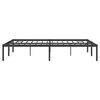 vidaXL Metal Bed Frame without Mattress Black 150x200cm