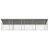 vidaXL Dog Kennel with Storage 4 pcs Silver 8 x 2 x 2 m Steel