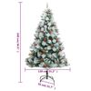 vidaXL Artificial Hinged Christmas Tree 300 LEDs & Ball Set 240 cm