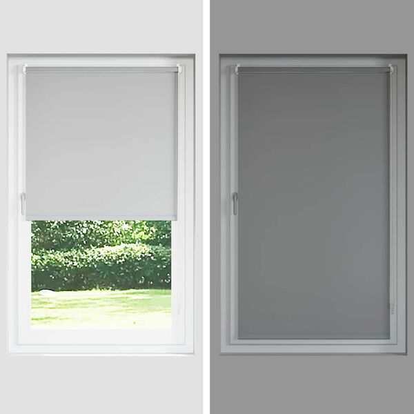 Roller Blind Blackout 40 x 100 cm Black