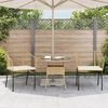 vidaXL Garden Chairs 2 pcs with Cushions Brown Poly Rattan