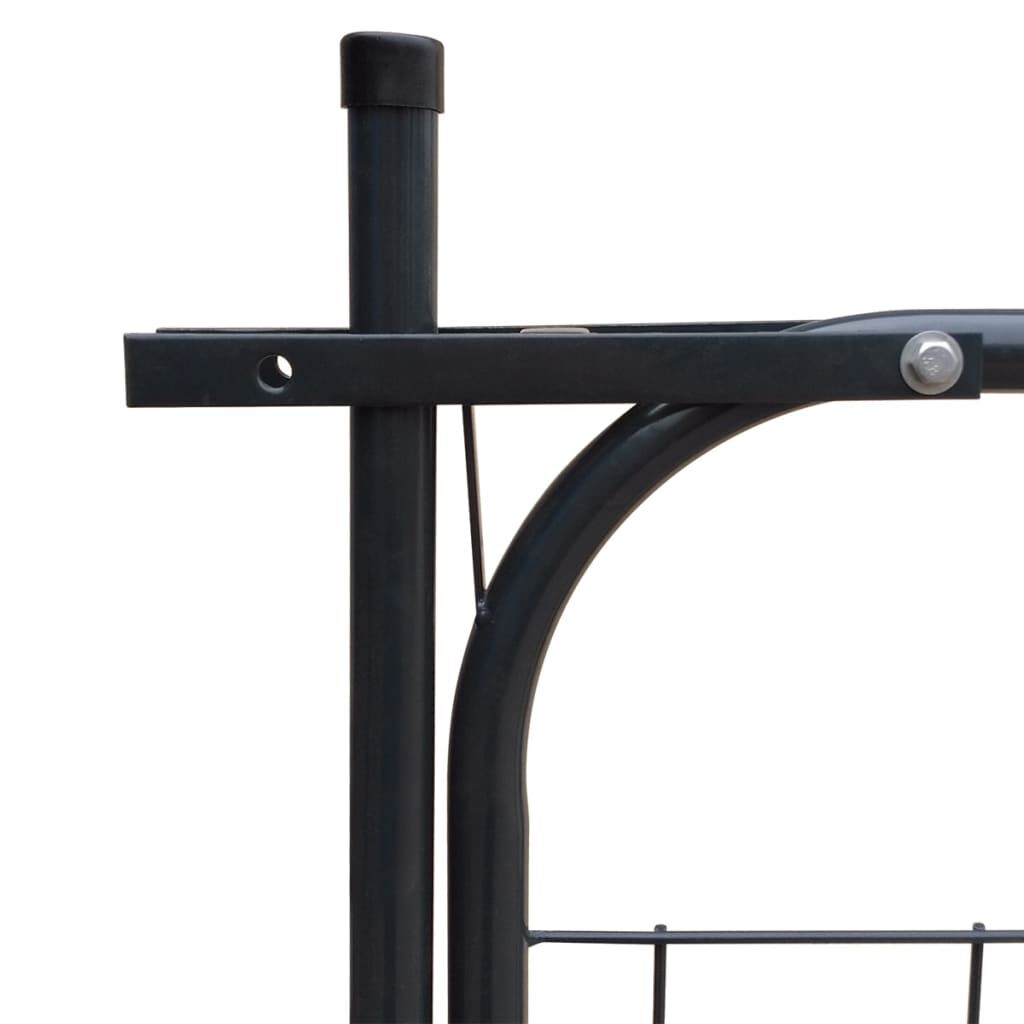 vidaXL Garden Fence Gate 100x100 cm Anthracite