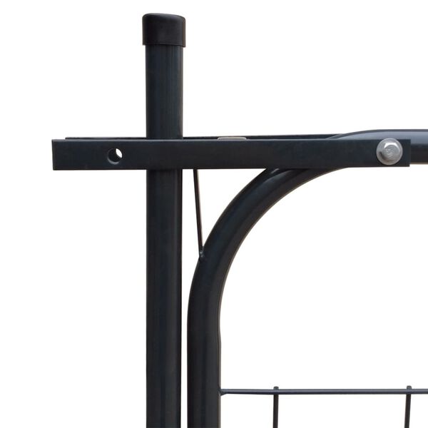 vidaXL Garden Fence Gate 100x100 cm Anthracite
