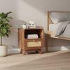 vidaXL Bedside Cabinet 40x30x50 cm Solid Mango Wood
